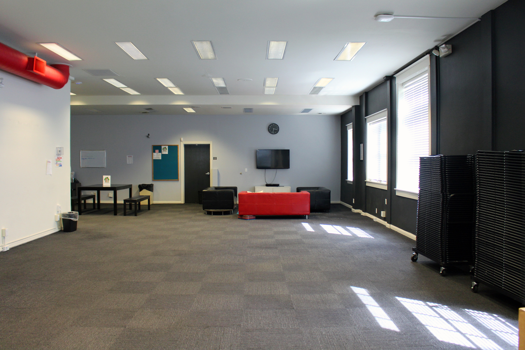 Picture of community resources room at the Sac LGBT Center